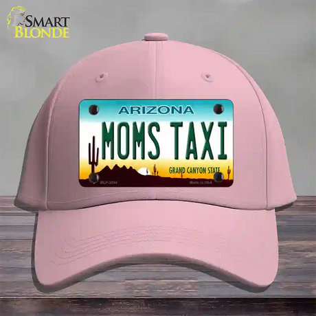 Moms Taxi Arizona Novelty License Plate Hat Cotton / Pink