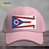 Ohio State Flag Novelty License Plate Hat Cotton Pink