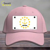 Rhode Island State Flag Novelty License Plate Hat Cotton / Pink