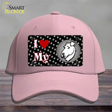 I Love My Airedale Terrier Novelty License Plate Hat Cotton / Pink