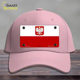 Poland Eagle Flag Novelty License Plate Hat Cotton / Pink