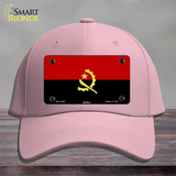 Angola Flag Novelty License Plate Hat Cotton / Pink