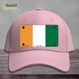 Cote D Ivoire Flag Novelty License Plate Hat Cotton / Pink