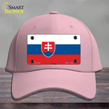 Slovakia Flag Novelty License Plate Hat Cotton / Pink