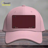 Burgundy Novelty License Plate Hat Cotton / Pink