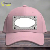 Scallop Grey White Polka Dot Novelty License Plate Hat Cotton / Pink