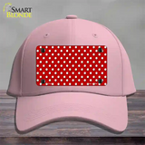 Red Polka Dot Novelty License Plate Hat Cotton / Pink