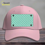 Mint Polka Dot Novelty License Plate Hat Cotton / Pink