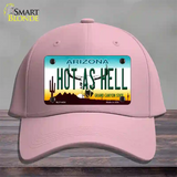 Hot As Hell Arizona Novelty License Plate Hat Cotton / Pink