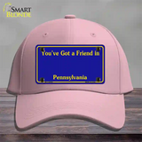 Pennsylvania Blue State Blank Novelty License Plate Hat Cotton / Pink