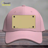 Gold Solid Novelty License Plate Hat Cotton / Pink