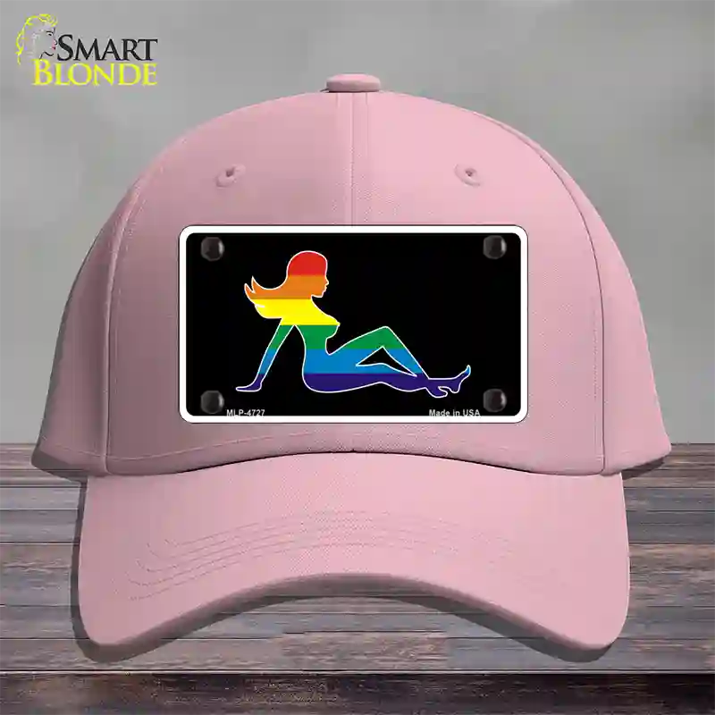 Mud Flap Girl Novelty License Plate Hat Cotton Pink