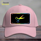Scissors Novelty License Plate Hat Cotton Pink