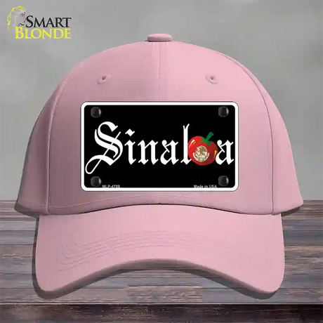 Sinaloa Black Novelty License Plate Hat Cotton / Pink
