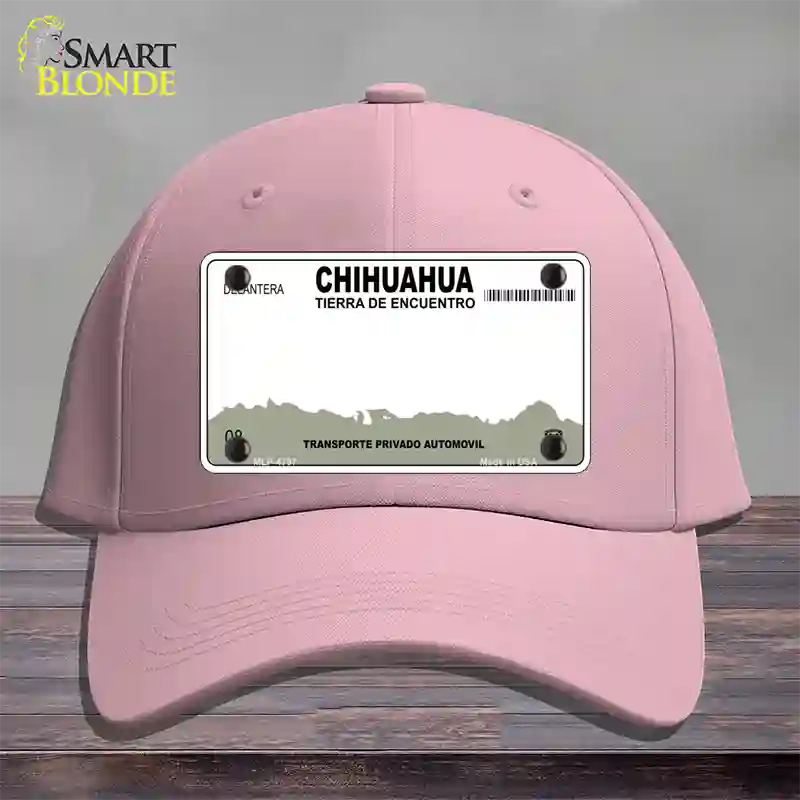 Chihuahua Mexico Novelty License Plate Hat Cotton / Pink