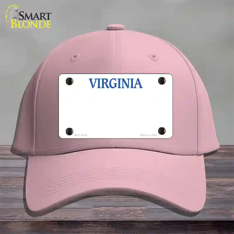 Virginia Old Dominion Blank Novelty License Plate Hat Cotton / Pink