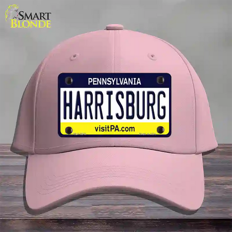 Harrisburg Pennsylvania State Novelty License Plate Hat Cotton / Pink