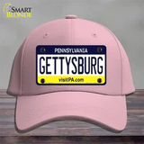 Gettysburg Pennsylvania State Novelty License Plate Hat Cotton / Pink
