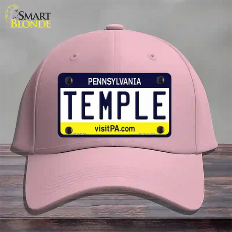 Temple Pennsylvania State Novelty License Plate Hat Cotton / Pink