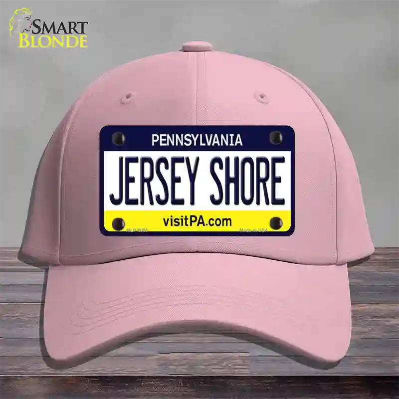 Jersey Shore Pennsylvania State Novelty License Plate Hat Cotton / Pink