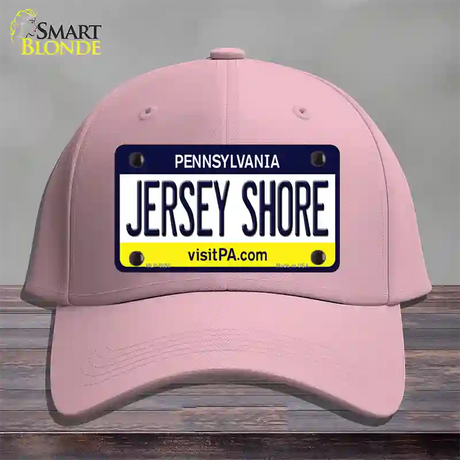 Jersey Shore Pennsylvania State Novelty License Plate Hat Cotton / Pink