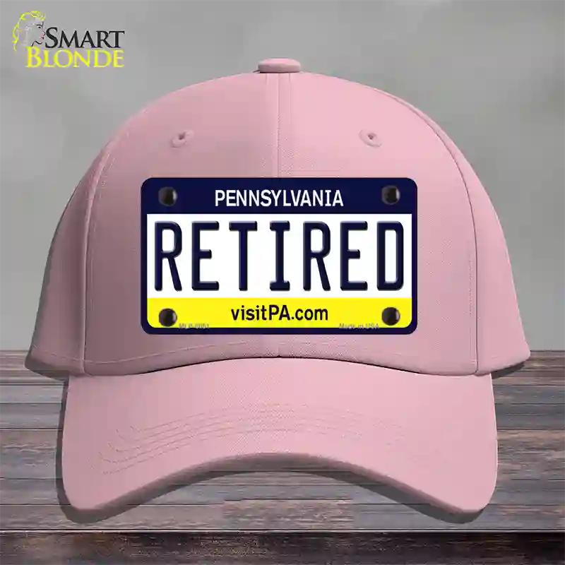 Retired Pennsylvania State Novelty License Plate Hat Cotton / Pink