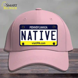Native Pennsylvania State Novelty License Plate Hat Cotton / Pink