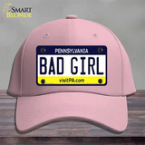 Bad Girl Pennsylvania State Novelty License Plate Hat Cotton / Pink
