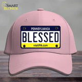 Blessed Pennsylvania State Novelty License Plate Hat Cotton / Pink