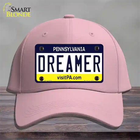 Dreamer Pennsylvania State Novelty License Plate Hat Cotton / Pink
