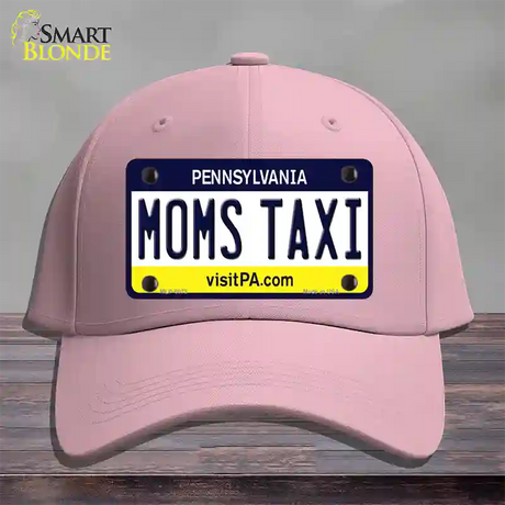 Moms Taxi Pennsylvania State Novelty License Plate Hat Cotton / Pink