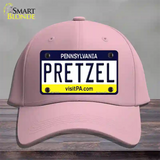 Pretzel Pennsylvania State Novelty License Plate Hat Cotton / Pink
