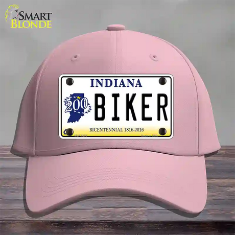 Biker Indiana Novelty License Plate Hat Cotton / Pink