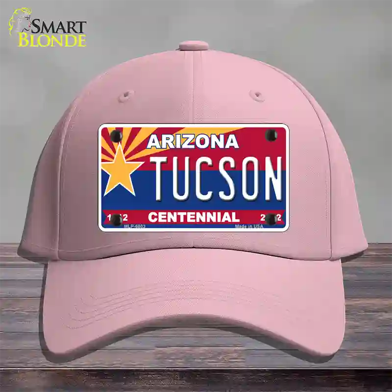 Arizona Centennial Tucson Novelty License Plate Hat Cotton / Pink