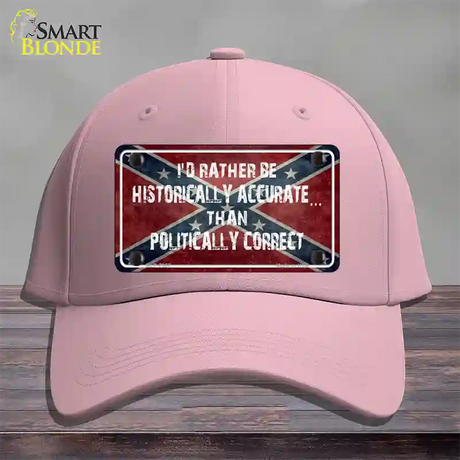 Historically Accurate Novelty License Plate Hat Cotton / Pink