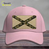 Confederate Stripes Camo Novelty License Plate Hat Cotton / Pink