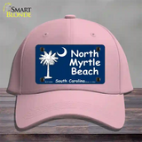 North Myrtle Beach Flag Novelty License Plate Hat Cotton / Pink