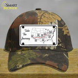 Take The Journey Novelty License Plate Hat Cotton / Camoflauge