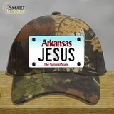 Jesus Arkansas Novelty License Plate Hat Cotton / Camoflauge