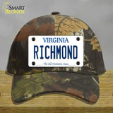 Richmond Virginia Novelty License Plate Hat Cotton / Camoflauge