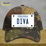 Diva Virginia Novelty License Plate Hat Cotton / Camoflauge