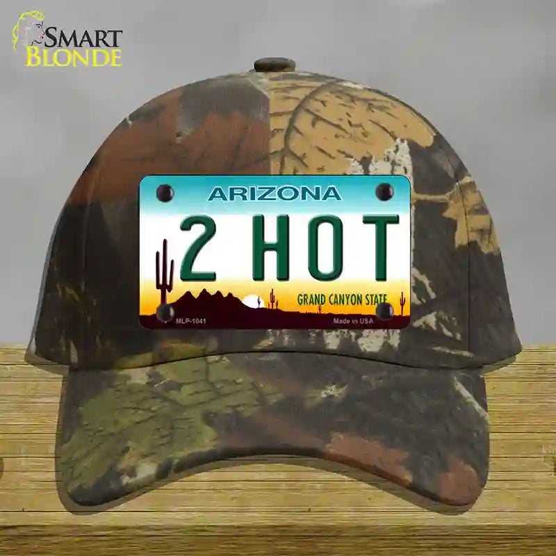 2 Hot Arizona Novelty License Plate Hat Cotton / Camoflauge