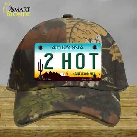 2 Hot Arizona Novelty License Plate Hat Cotton / Camoflauge