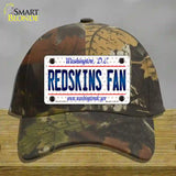 Redskins Fan Washington DC Novelty License Plate Hat Cotton / Camoflauge