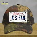 As Fan California Novelty License Plate Hat Cotton / Camoflauge