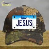 Jesus Iowa Novelty License Plate Hat Cotton / Camoflauge