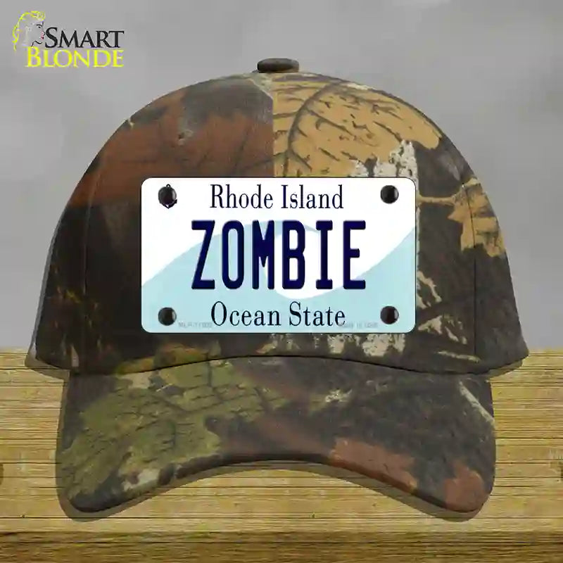 Zombie Rhode Island State Novelty License Plate Hat Cotton / Camoflauge