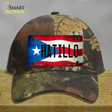 Hatillo Puerto Rico Flag Novelty License Plate Hat Cotton / Camoflauge