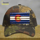 Colorado Corrugated Flag Novelty License Plate Hat Cotton Camoflauge