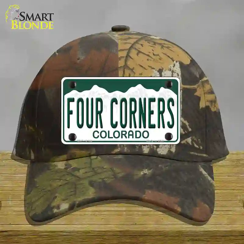 Four Corners Colorado Novelty License Plate Hat Cotton Camoflauge